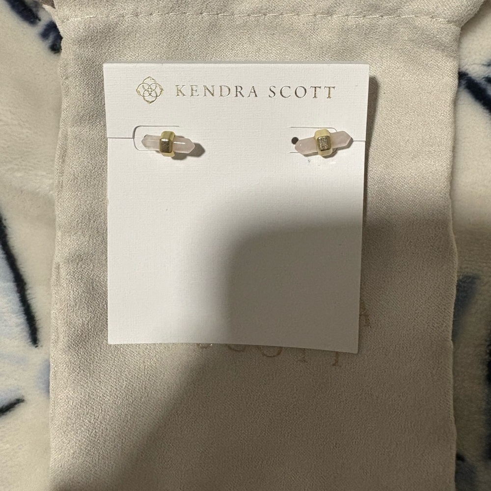 Kendra Scott Gold and pink Stud Earrings